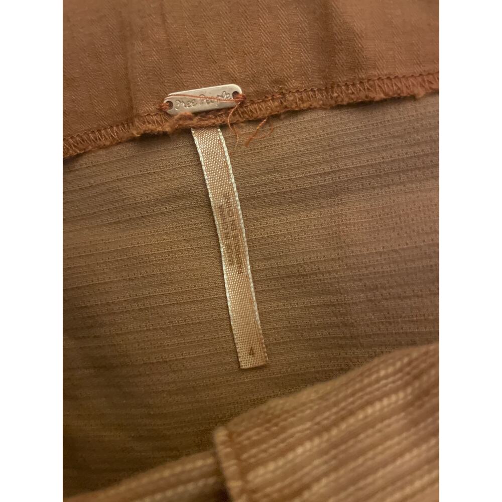 FREE PEOPLE Every Minute Every Hour Mini Skirt High Waist Size 4 Buttons - Picture 4 of 8